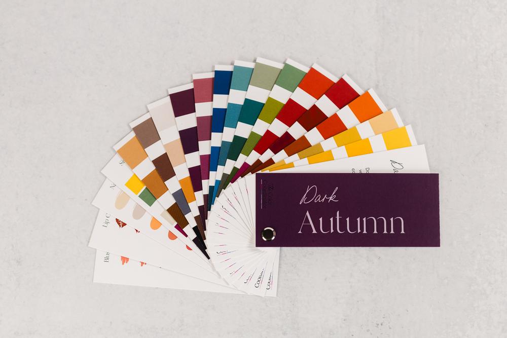 Dark Autumn Swatch Book